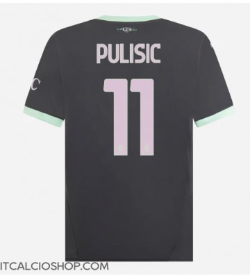 AC Milan Christian Pulisic #11 Terza Maglia 2024-25 Manica Corta